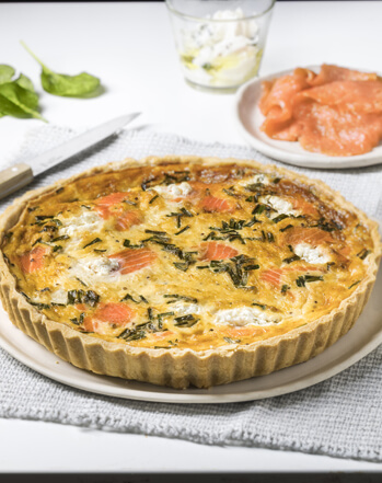 Smoked Salmon & Persian Feta Tart | Conga Foods